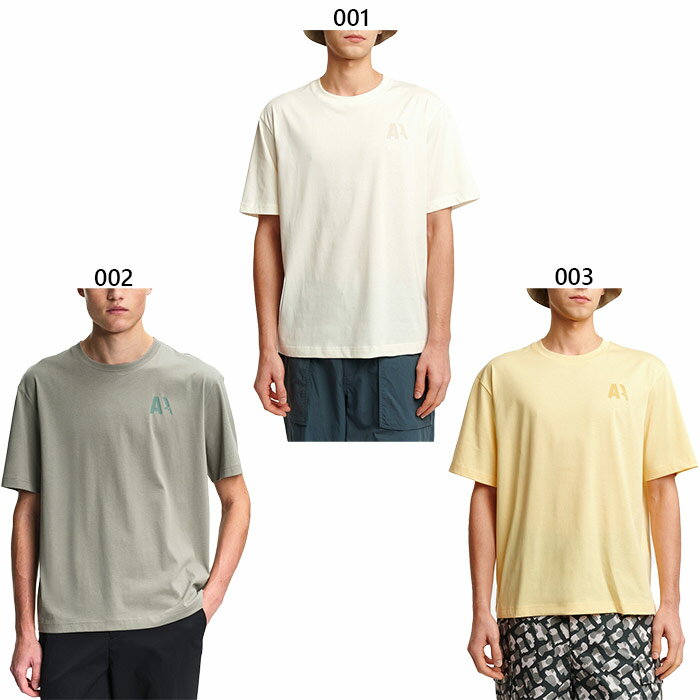 エーグル メンズ 接触冷感 オーガニックコットン バックプリント半袖Tシャツ トップス カジュアルウェア ホワイト 白 送料無料 AIGLE ZTHBQ73(4.0)