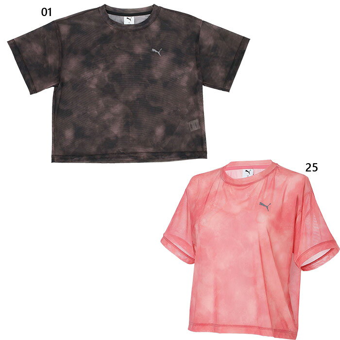 樂天商城 - プーマ レディース ESS ELEVATED シアー SS AO フィットネス トレーニングウェア トップス 半袖Tシャツ ブラック 黒 ピンク 送料無料 PUMA 693772