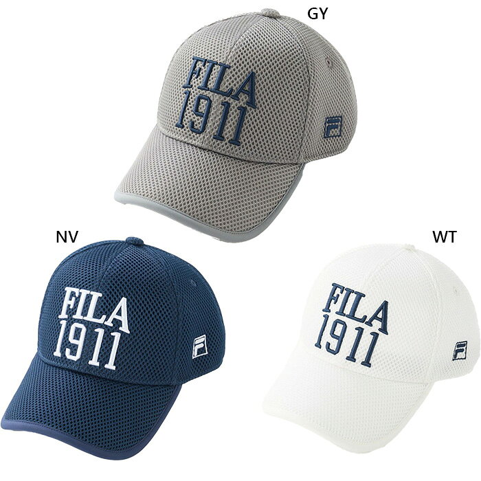 FILA Golf - フィラ ゴルフ メンズ レディース メッシュキャップ ゴルフ用品 帽子 グレー ネイビー 灰色 送料無料 FILA GOLF 746932