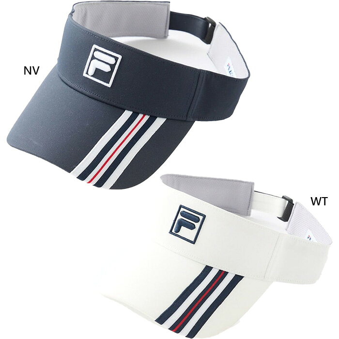 FILA Golf - フィラ ゴルフ メンズ レディース サンバイザー ゴルフ用品 帽子 撥水 吸水速乾 ホワイト 白 ネイビー 送料無料 FILA GOLF 746934
