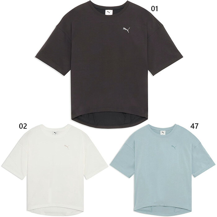 Tops - プーマ レディース エッセンシャルズ ESS エレベーテッド クール コクーン 半袖 Tシャツ フィットネス トレーニングウェア トップス 吸水速乾 送料無料 PUMA 693770