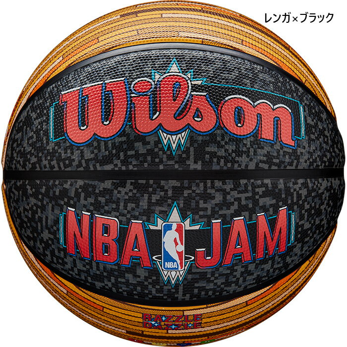 7号球 ウイルソン メンズ レディース NBA JAM バスケットボール ブラック 黒 送料...