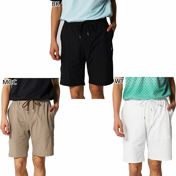 Kappa - カッパ メンズ ストレッチハーフパンツ ゴルフウェア ボトムス ショートパンツ ホワイト 白 ブラック 黒 ブラウン 茶色 送料無料 Kappa 616303