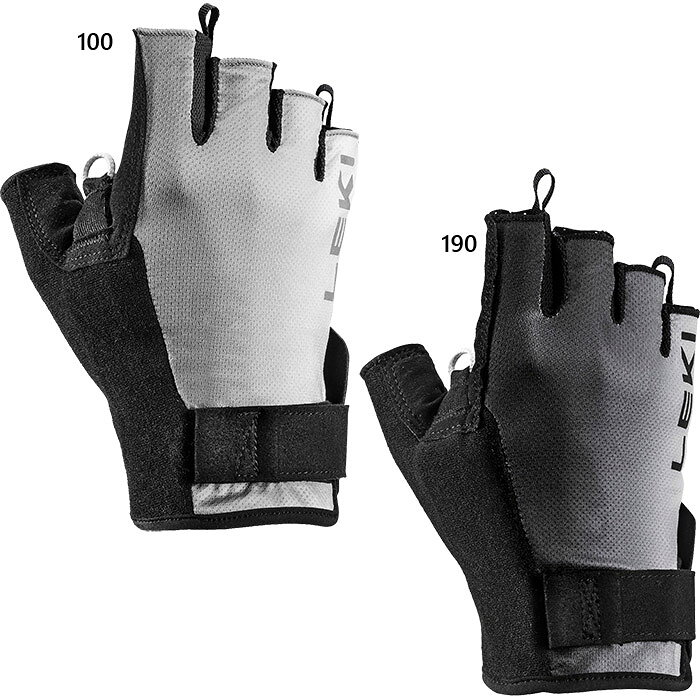 S M L 100(グレー) 190(ブラック) アウトドア用品 おしゃれ オシャレ 男性用 女性用 ユニセックス 男女兼用 両用 CARAVAN 最安値に挑戦！leki　レキってどんなブランド？？レキ（LEKI）は、1948年にドイツ・キルヒハイムで創業したポール専門メーカーです。新しい素材やシステムを採用した革新的なポールを製造しており、機能的で質の高い製品は、ヨーロッパをはじめ、世界中でもトップクラスのシェアを誇ります。製造しているポールは、スキーやトレッキング、ノルディックウォーキングなどの分野で高い評価を得ており、スキーの世界で活躍するトップアスリートをはじめ、山岳ガイドや登山家など、多くのユーザーに選ばれています。 こちらの商品の素材、サイズ、機能などトリガーシャークシステムを採用したフィンガーレスグローブです。装着感は良くポールと一体化されている為操作性に優れています。■サイズ(手囲い)：S（ 21cm）、M（ 23cm）、L（ 25cm）■重量：約52g（Lサイズ／ペア）■素材：N-Mesh (ポリエステル86％、エラスタン14％)※こちらの商品は、返品・交換不可となります。※当店では、システムで在庫調整を行っております。在庫更新のタイミングにより、在庫切れの為、稀にご用意できない場合がございます。ついで買いにオススメ！おすすめ送料無料アイテム