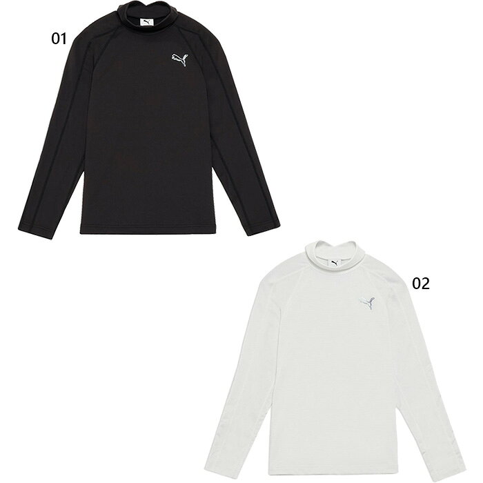 PUMA - プーマゴルフ レディース シャドウキャット ハイネック 長袖 シャツ ゴルフウェア トップス アパレル ブラック 黒 送料無料 Puma Golf 635825