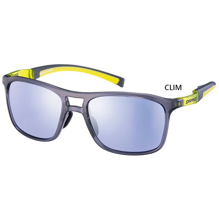 ワンサイズ CLIM(クリアスモーク×ライム) アイウェア おしゃれ オシャレ 男性用 女性用 ユニセックス 男女兼用 両用 SWANS 最安値に挑戦！swans　スワンズってどんなブランド？？山本光学株式会社のブランドで、サングラス、ゴーグルを主体としたスポーツ用品ブランド。1911年創業。耐衝撃性、耐熱性、耐寒性、難焼性、軽量性、光学性能に優れた、独自開発の「ペトロイドレンズ」を使用したサングラスやゴーグルを製造。 ランニング、ゴルフ、フィッシング、水泳、モトクロス、自転車、ウインタースポーツ、マリンスポーツなど、競技特性を考慮した製品は、プロアマ問わず人気なブランドです。 こちらの商品の素材、サイズ、機能など岩井明愛プロ・千怜プロがプロデュースするスポーツカジュアルモデルモデル名にある「Radiant（ラディアント）」とは英語で「輝く」という意味でゴルフ界で光り輝く活躍を続ける岩井姉妹を表現したモデル。見た目だけでなく、スウィングでズレないフィット感を実現するテンプル構造など、こだわりが詰め込まれています。サブネームのSol・Delはフランスのミュージカル映画の主人公姉妹の名に由来。■ULTRA LENS for GOLF の特長：・打球の軌道が追える空に遠ざかっていく自身のショットをしっかりと眼で追うことができ、狙った軌道を描けているか確認しやすくなります。・芝目が読みやすくなるグリーン、フェアウェイ、ラフといった様々なコース環境において芝目の視認性を上げることで、ショットのイメージと戦略が立てやすくなります。・18ホールかけ続けていられるULTRAアイスブルーは、視認性を上げながらも眼になじみやすく、フレームのかけやすさも相まって、一日中装着してもストレスがありません。■0714 / シルバーミラー×ULTRAアイスブルー：雲に消えるボールを眼で追っていきたい。ボールの落ち際を見逃したくないという要望をかなえるゴルフ用レンズ。コントラスト強調レンズにもかかわらず、着用しても自然な視界色で違和感が少ないことも特長。■ペトロイドレンズ　PETROID LENS：防弾装備や航空機のキャノピーなどにも用いられるポリカーボネート樹脂を高い成形技術によって加工したレンズで、極めて高い透明性・耐衝撃性・耐熱性・難燃性を持つ。■UVカットレンズ：SWANSのサングラスのレンズは、レンズカラーにかかわらず全て紫外線（UV）を99.9%以上カット。またレンズ自体に紫外線吸収剤が練り込まれているため、経年による性能変化がおこらない。■個性・思いを反映したデザイン：明愛プロはカッコよさを高める見た目を追求。形状はツーブリッジ、レンズを含むフロント部分のフレームは顔に沿った形状に。フロント部分のフレームと顔との隙間を減らすことで、強い日差しや紫外線の侵入をしっかりと防ぎます。■キャップやバイザーと併用可能なテンプル形状：「しなり」を生み出すフレーム構造により、フィット感を高めます。また従来のカジュアルモデルよりもストレートなテンプル形状により、キャップやバイザーとの併用も可能に。ゴルフのあらゆるシチュエーションにおいて高いフィット感を実現。■調整可能なノーズパッド：ノーズパット部を指でつかんで、ゆっくり幅を縮めたり、開いたりすることによって、着用者の鼻幅に合わせてお使いいただけます。ただし、無理な外圧を加えると金属部が折れる可能性がありますので、取扱いには十分ご注意ください。調節の目安としては、着用者の眼の位置がレンズの中央付近にくるように調節していただくと、レンズ性能が最大限に発揮できます。発汗時にもズレにくいラバー素材を採用。■仕様：フレームカラークリアスモーク×クリアライムレンズカラー0714/シルバーミラー×ULTRAアイスブルー可視光線透過率28%紫外線透過率0.1%以下（UVカット99.9%以上）レンズ機能ULTRA LENS、PETROID LENS、ミラーコートレンズカーブ6カーブサイズ高さ46mm / 横幅141mm質量23gフレーム機能ノーズ幅調節可能素材フレーム : ナイロン、レンズ : ポリカーボネート （※製品に付属しておりますタグには家庭用品品質表示法に則り、フレーム：プラスチック、レンズ：プラスチックと表示しています。）付属品セミハードケース生産国日本※当店では、システムで在庫調整を行っております。在庫更新のタイミングにより、在庫切れの為、稀にご用意できない場合がございます。ついで買いにオススメ！おすすめ送料無料アイテム