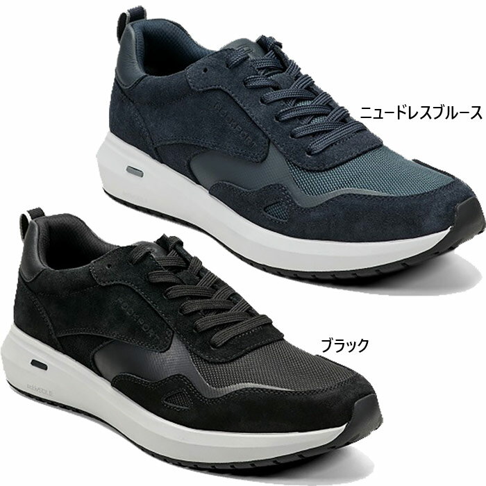 サイズ：US7.5(25.5cm) ワイド幅 ロックポート メンズ トータルモーション ティルマン TOTAL MOTION TILMAN スニーカー シューズ 紐靴 ローカット ブラック 黒 送料無料 ROCKPORT RMF-C25F10W