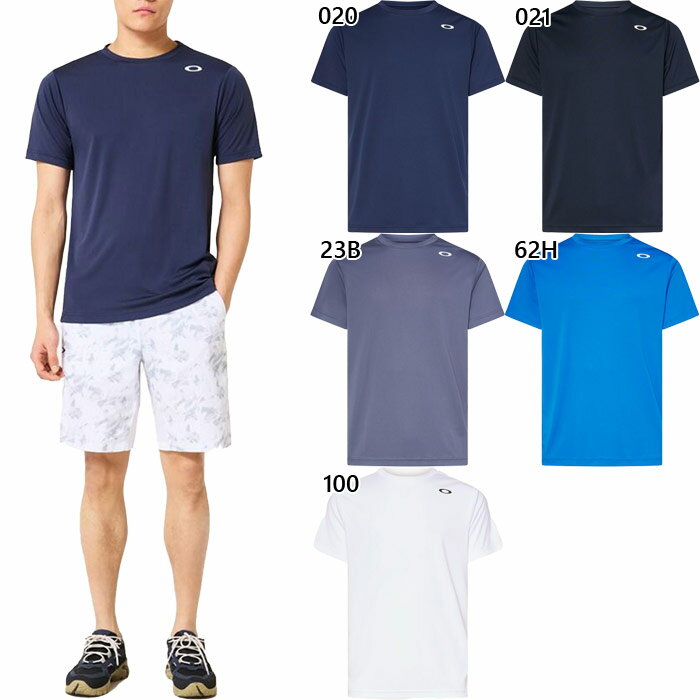 Rakuten - オークリー メンズ ファウンデーショナル テック Foundational Tech SS Crew 1.0 フィットネス トレーニングウェア トップス 半袖 ホワイト 白 ブラック 黒 ブルー 青 送料無料 OAKLEY FOA409006