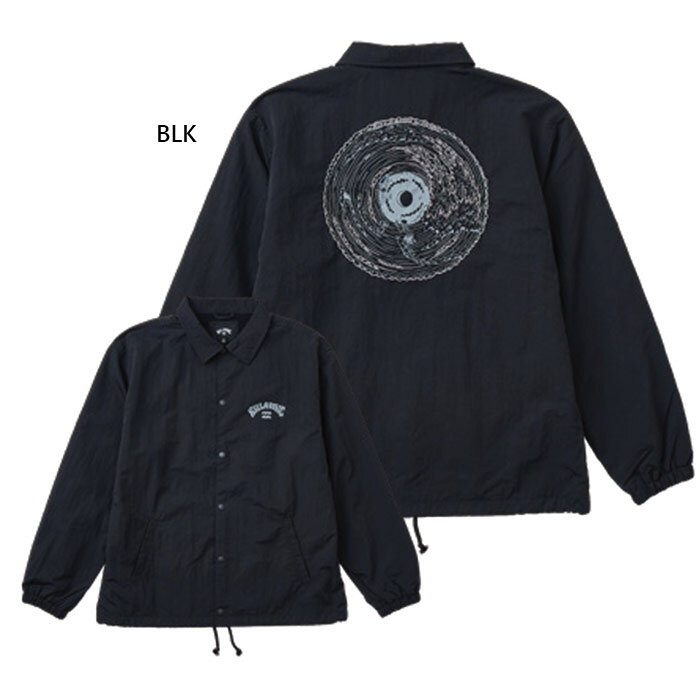 ビラボン メンズ KENTRO YOSHIDA WAVE MANDALA ジャケット 上着 アウター トップス カジュアルウェア 長袖 ブラック 黒 送料無料 BILLABONG BF012760