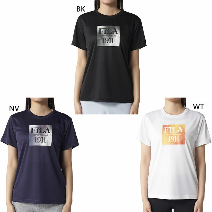 Rakuten - フィラ ゴルフ レディース 半袖シャツ ゴルフウェア トップス 半袖Tシャツ ホワイト 白 ブラック 黒 ネイビー 送料無料 FILA GOLF 756430