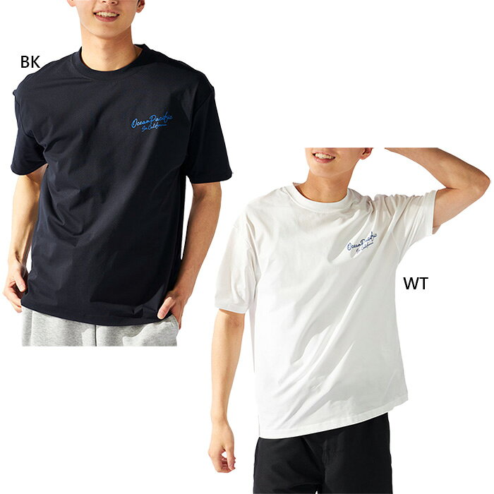 オーシャンパシフィック メンズ レディース OP×ORIONコラボ ORIONペアテックスTシャツ バックプリント 半袖 トップス カジュアル スポーツ ジム ホワイト 白 ブラック 黒 送料無料 Ocean Pacific OP 516546