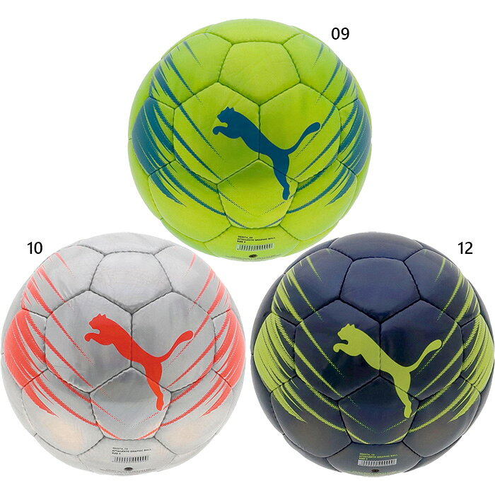 3-5号球 プーマ ジュニア キッズ アタッカント ATTACANTO グラフィックボール サッカーボール JFA検定球 グレー グリーン シルバー 灰色 緑 送料無料 PUMA 085374