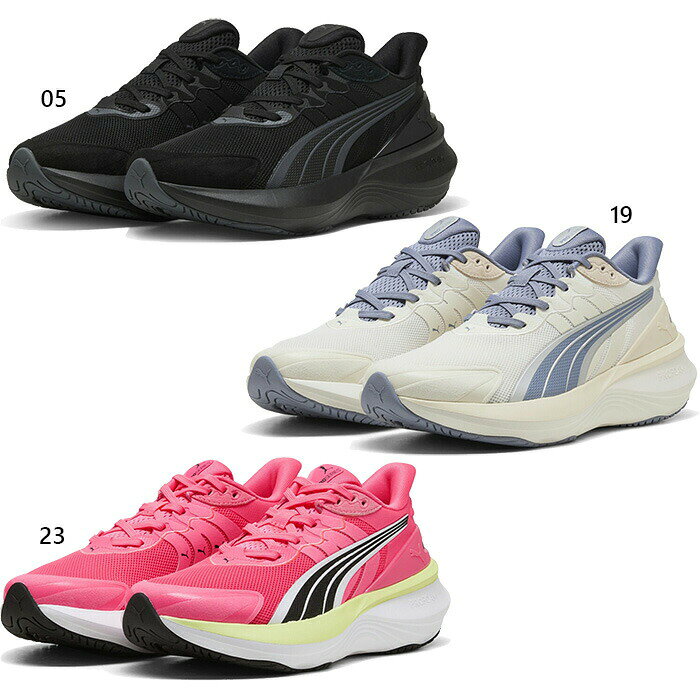 25.5cm 26.0cm 27.5cm 28.0cm 28.5cm 29.0cm 29.5cm 19(Wホワイト×グレースカイ) 靴 フットウェア メンズランニングシューズ おしゃれ オシャレ かっこいい レディースランニングシューズ かわいい メンズスニーカー メンズシューズ メンズ靴 紳士靴 運動靴 レディーススニーカー レディースシューズ レディース靴 婦人靴 男性用 女性用 ユニセックス 男女兼用 両用 PUMA 最安値に挑戦！puma　プーマってどんなブランド？？プーマはドイツ、バイエルン州ミッテルフランケン・ヘルツォーゲンアウラハを本拠地とするスポーツ用品の製造・販売を行う多国籍企業。 1948年、ルドルフ・ダスラー（アディダスの創業者アドルフ・ダスラーの兄）によって設立される。 スポーツからファッションまで幅広い分野を手掛けています。スポーツ・パフォーマンスとライフスタイル・ブランドとしては、サッカー、陸上競技、モータースポーツ、ゴルフ、そしてセイリングを網羅しています。ブラック・レーベル・ブランドとしては、Alexander McQueen、Yasuhiro Mihara、そしてSergio Rossiなどの著名デザイナーとのコラボレーション作品を生み出しています。 こちらの商品の素材、サイズ、機能などシートベルトを締め、プーマの最新パフォーマンスフィットで鼓動を感じよう。PROFOAMを搭載し、レスポンスの良いクッショニング、PROTREADでマルチサーフェストラクション、TPUヒールでサポート力を強化。俊敏性とスタイルであらゆるランを制覇しよう。■ProFoam：クッション性とスムーズな次の一歩を踏み出すための軽量EVAデザイン■詳細：重量:約350g(27cm)レギュラーワイズテキスタイルアッパーレースクロージャークッショニングレベル: ミディアムプーマブランドのディテール■素材：合成繊維+合成皮革+合成樹脂(ポリウレタン)+天然皮革合成樹脂(EVA樹脂)ゴム底※こちらの商品は、返品・交換不可となります。※当店では、システムで在庫調整を行っております。在庫更新のタイミングにより、在庫切れの為、稀にご用意できない場合がございます。ついで買いにオススメ！おすすめ送料無料アイテム