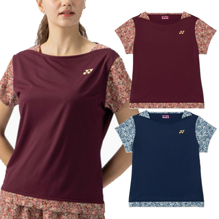 S M L O XO 266(ダークワイン) 554(ダークネイビー) 大きいサイズ テニスウェア バドミントンウェア おしゃれ オシャレ かわいい 女性用 ウィメンズ LADY WOMEN YONEX 最安値に挑戦！yonex　ヨネックスってどんなブランド？？1957年（昭和32年）に バドミントンラケットの製造を開始。現在まで主力となるテニスラケットの製造を本格化させると共に、1982年（昭和57年）には、社名をヨネックス株式会社に改称。ゴルフ市場に参入し、ゴルフクラブやウェアの製造を開始する。 1995年（平成7年）には スノーボード市場に参入。 また2011年 Jリーグ・柏レイソルとユニフォーム提供契約を結び、初めてチームスポーツであるサッカーへの参入を果たすと共に業績の拡大・安定成長を目論む。 こちらの商品の素材、サイズ、機能など■吸汗速乾：まとわりつく不快な汗も素早く吸収して乾かし、衣服内はドライで快適な状態がキープされます。■制電：縫製に制電糸を使用。着脱の際の嫌な静電気を抑えます。※プリント生地の都合上、柄の見え方が異なる場合があります。■原産地：日本■素材：ポリエステル100%■実寸サイズ：身丈(cm)胸囲(cm)裾周り(cm)S53.58583M55.59189L57.59795O59.5103101XO61.5109107ヨネックス レディース ウェア サイズ表 サイズ SS S M L O XO 身長 147-153 152-158 157-163 162-168 167-173 172-178 バスト 73-81 76-84 79-87 82-90 85-93 88-96 胴囲 54-62 57-65 60-68 63-71 66-74 69-77 ※当店では、システムで在庫調整を行っております。在庫更新のタイミングにより、在庫切れの為、稀にご用意できない場合がございます。ついで買いにオススメ！おすすめ送料無料アイテム