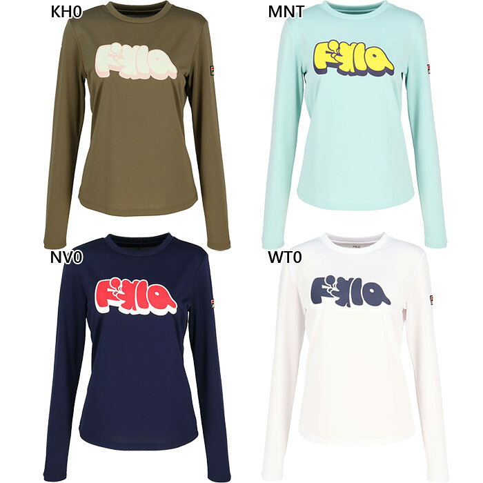 S M L XL KH0(カーキ) MNT(ミント) NV0(ネイビー) WT0(ホワイト) テニスウェア バドミントンウェア おしゃれ オシャレ かわいい レディース長袖シャツ レディーストップス 女性用 ウィメンズ LADY WOMEN FILA 最安値に挑戦！FILA　フィラってどんなブランド？？1911年にフィラ兄弟によりイタリア・ビエラで、ニット素材工場として誕生。 その後オリジナルのアンダーウェアの販売を開始し、1940年には社名を創業者兄弟の名前からFILAとして展開を始めます。 70年代に入るとコットンリブ素材を開発し、この素材を使用したスポーツウェアを発売し、 それまで白一色だったテニスウェアに色を加えたデザインは、当時の人々に一躍注目を集めました。また当時スポーツメーカーとしては 画期的なプロプレーヤーとのスポンサー契約という宣伝方法を採用しました。 80から'90年代にかけて、FILAを着用するスポーツ選手やアーティストが増えるとともに、 「ちょっとおしゃれ」なスポーツウェアとして認知され、現在ではテニス、ゴルフを中心としたウェアやシューズに加え、「FUN FEEL LIFE」として、FILAのスポーツライフスタイルを展開しています。こちらの商品の素材、サイズ、機能など裏側の滑らかな肌触りと凹凸のあるミニワッフルを採用。ストレッチ感のある素材は、動きに追随し快適なムーブメントを実現します。ビエラベアが隠れた丸みのあるロゴに、楽しさを感じるプラクティスTシャツ。ベアプリントやウィナープリントとのコーディネートが好相性です。■機能：吸水速乾、UV■素材：ミニワッフル(ポリエステル100%)■実寸サイズ(cm)：計測サイズ着丈胸囲袖丈S568656M589058L609460XL/LL609860フィラ レディース ウェア サイズ表サイズSMLXL身長149-155155-161161-167161-167チェスト78-8282-8686-9090-95ウエスト61-6565-6969-7373-78ヒップ84-8888-9292-9696-101※当店では、システムで在庫調整を行っております。在庫更新のタイミングにより、在庫切れの為、稀にご用意できない場合がございます。ついで買いにオススメ！おすすめ送料無料アイテム