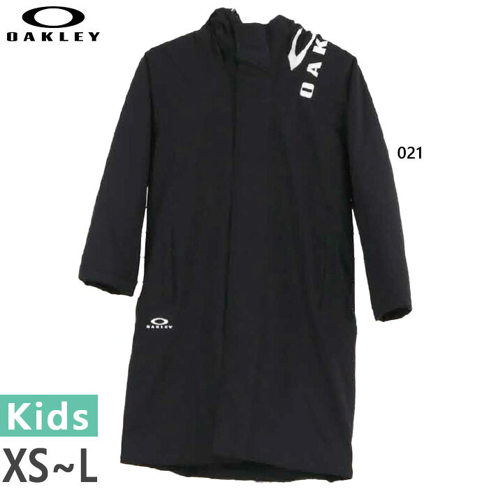 XS S M L 021(ピッチブラック) キッズウェア ジュニアウェア 子供服 おしゃれ オシャレ キッズ ユース 子供用 OAKLEY 最安値に挑戦！こちらの商品は9月下旬入荷予定の予約商品でございます。その他の商品と同梱された場合にはすべての商品が揃い次第出荷をさせていただきます。また生産状況により入荷が遅れる場合がございます。ご理解の上ご注文くださいませ。Oakley オークリーってどんなブランド？？Oakleyは、1975年に創業し、愛犬の名前(オークリー・アン)を会社名としてブランドを立ち上げました。唯一無二の企業にするという考えから、トレンドや流行を追うことなく、独自ビジョンに向かって取り組んでいます。サングラスやゴールドなどのアイウェアをはじめ、アパレルやシューズなどを展開しています。こちらの商品の素材、サイズ、機能など撥水ウィンド素材を採用したインサレーションロングコート。裏面に配置されたボア素材と起毛トリコットメにより暖かく蓄えられた空気は衣服内の保温性を高め、冬の過酷な環境下においても常に快適さを保ちます。右後肩のリフレクターが夜間の視認性を高め、安心して着用いただけます。■サイズ：XS（130サイズ相当）S（140サイズ相当）M（150サイズ相当）L（160サイズ相当）■素材：ポリエステル100％★スタッフ：まり冬の屋外グラウンドで、練習前やベンチで待つ時間の冷え対策に使えるジュニア用ロングコートです。裏面のボア素材と起毛トリコットが暖かい空気を蓄え、ユニフォームの上から羽織っている間の保温性を高めます。表地には撥水ウィンド素材を採用し、練習前後の小雨や冷たい風を受ける場面にも対応します。練習が終わって体が冷え始める帰り支度でも、コートを羽織ったままグラウンドを後にできます。 ※当店では、システムで在庫調整を行っております。在庫更新のタイミングにより、在庫切れの為、稀にご用意できない場合がございます。ついで買いにオススメ！おすすめ送料無料アイテム