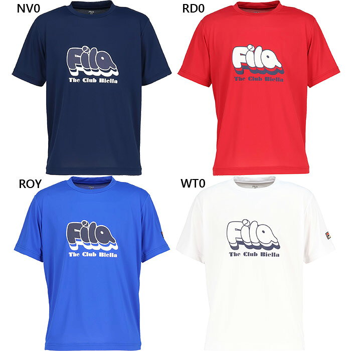 フィラ メンズ グラフィックTシャツ テニス バドミントンウェア トップス 半袖Tシ...