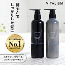 ＼20%OFFクーポン／ ＼セット商品／ 【公式販売店 VITALISM スカルプケアシャンプー コンディショナー セット 男性用 500mL】シャンプー スカルプ スカルプケア メンズ リンス サロン 男性用 頭皮 頭皮ケア ノンシリコン 毛髪 痒み フケ バイタリズム 送料無料