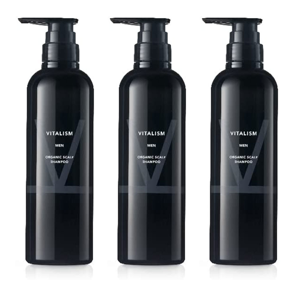 ＼マラソンP15倍／ 【公式販売店 VITALISM スカルプケアシャンプー3本セット (男性用) 500mL】バイタリズム 送料無料 シャンプー スカルプ スカルプケア メンズ まとめ買い お得 男性用 頭皮 頭皮ケア ノンシリコン 毛髪 脂性 乾燥 フケ ギフト プレゼント