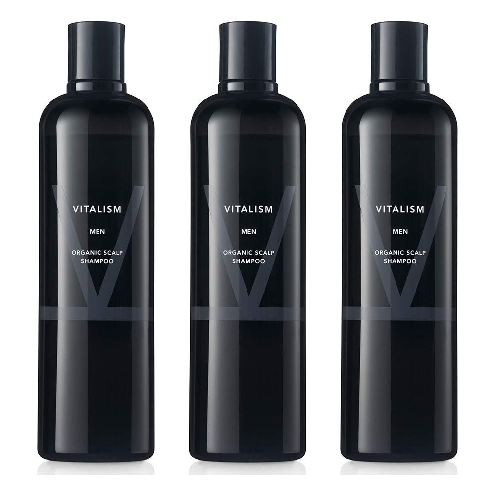 【公式販売店 VITALISM スカルプケアシャンプー3本セット 男性用 350mL】 シャンプー スカルプ メンズ スカルプケア 男性用 メンズ用 頭皮 頭皮ケア ノンシリコン 毛髪 脂性 乾燥 フケ 抜け毛 ギフト プレゼント バイタリズム 送料無料