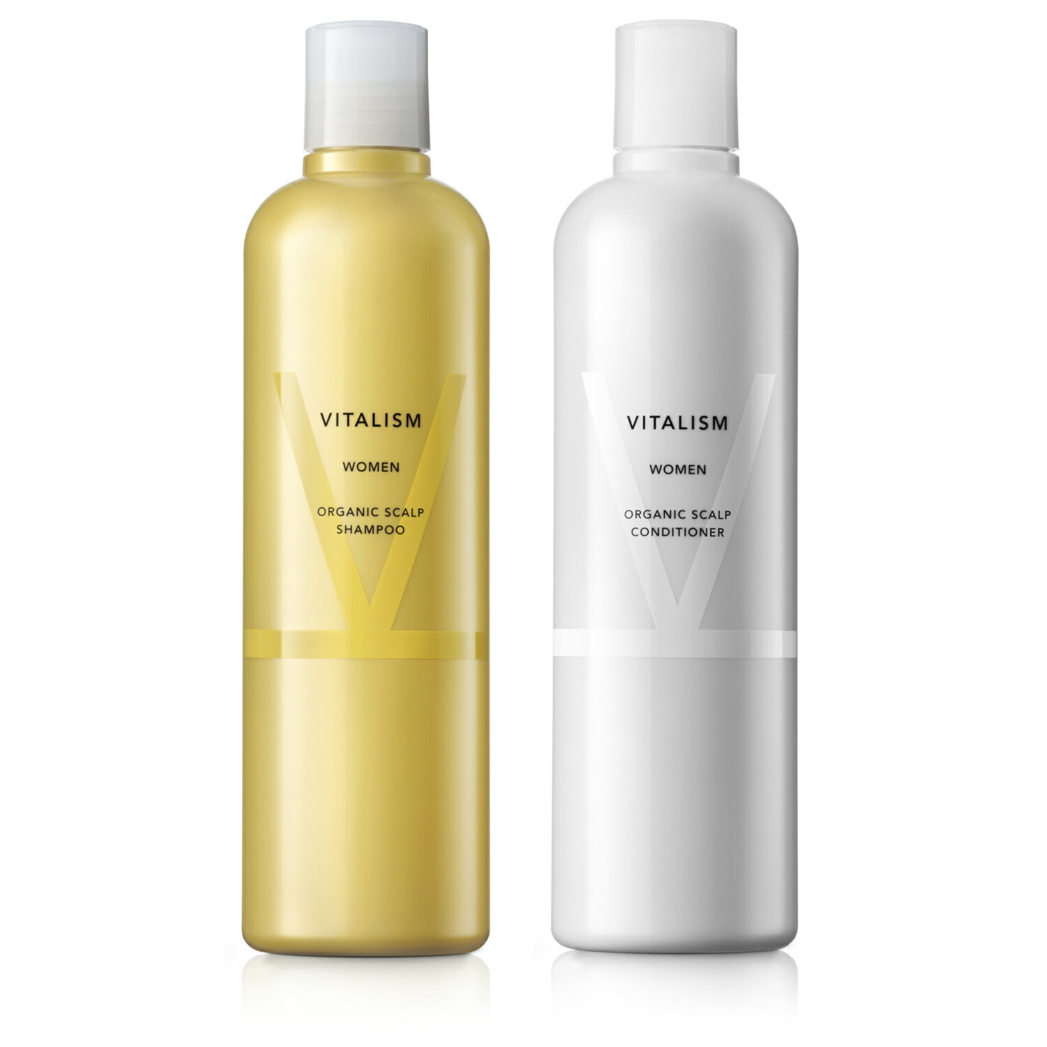 ＼単品商品／【公式販売店 VITALISM スカルプケアシャンプー コンディショナー (女性用) 350mL】バイタリズム 友利新 送料無料 シャンプー コンディショナー スカルプ スカルプケア 女性 女性用 レディース レディース用 男性用 頭皮 頭皮ケアのサムネイル