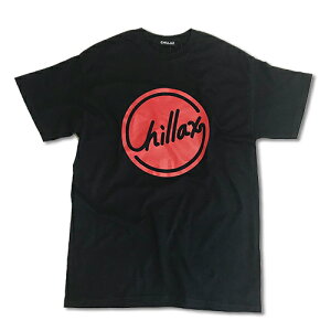 RHC Ron Herman (ロンハーマン): Chillax Circle　logoチラックスサークル ロゴ Tシャツ（ブラック/レッド）