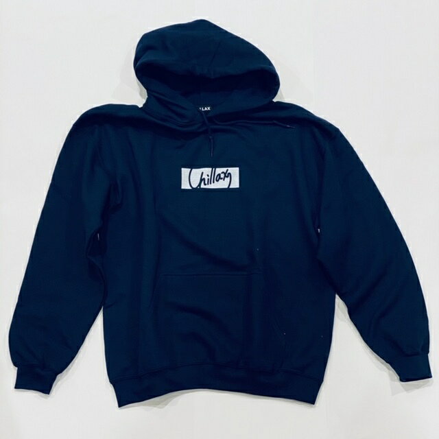 RHC Ron Herman (ロンハーマン): チラックスChillax AW Boxlogo Pullover Hoody (プルオーバーパーカー) ネイビー 【ユニセックス対応】