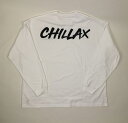 Ron Herman ルームウェア 【商品オススメ】RHC Ron Herman （ロンハーマン）:Chillax BRUSHロゴ L/S Tシャツ（ホワイト）【ユニセックス対応】【ワイドボディ】【ロングスリーブTシャツ】