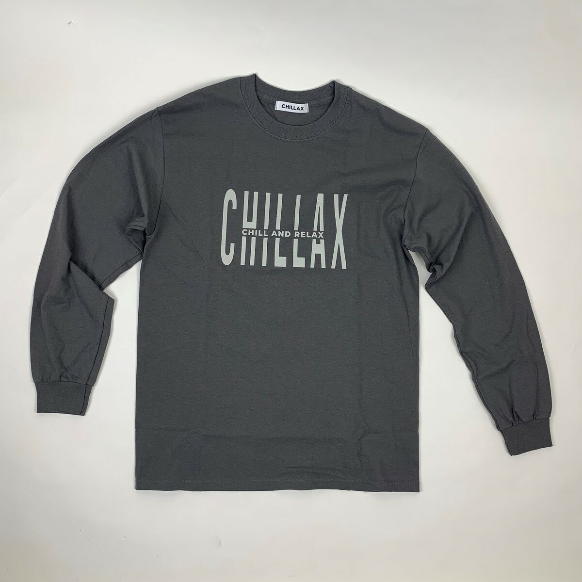 RHC Ron Herman (ロンハーマン):Chillax CORPORAIT LOGO Long Tee 　（チャコールグレー）