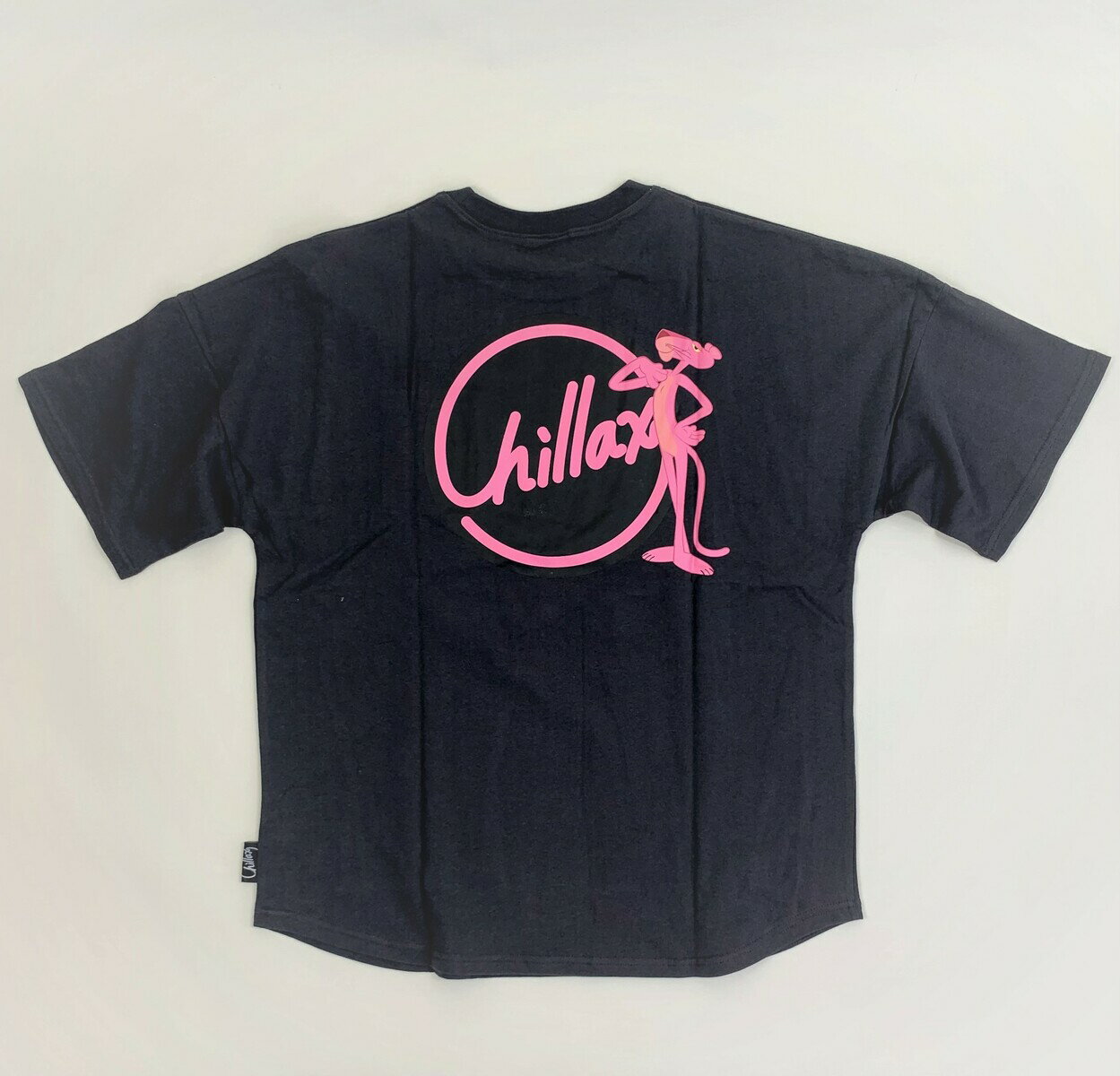 Chillax チラックス×ピンクパンサー コラボ ビッグシルエット S/S Tシャツ（チャコールグレー）212001ST259CL