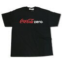 RHC Ron Herman (ロンハーマン)限定モデル: WXL (ダブルXL) × Coca Cola Zero Tシャツ （ブラック）コカコーラゼロ コラボTシャツ