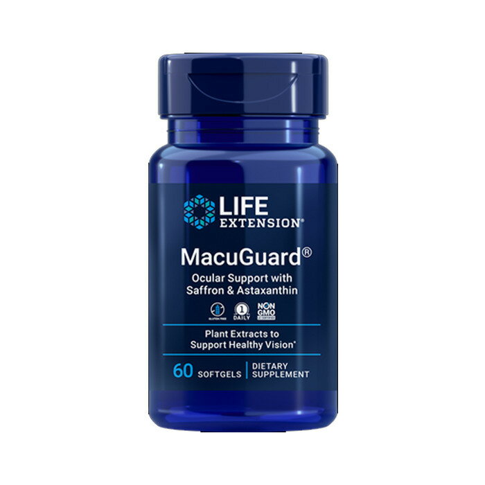 MacuGuard アイサポート 60ソフトジェル Life Extension　ビジョン くっきり ルテイン マクガード 