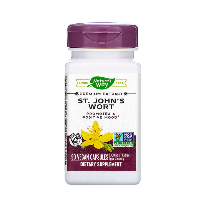 セント　ジョーンズ　ワート 標準化エキス 300mg 90粒 おとぎりそう 疲れ ストレス 眠れない 【Nature's Way St.John's Wort】