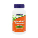 アメリカニンジン アメリカ ジンセン 人参 500mg 100粒 ナウフーズ サプリメント びたみん【 American Ginseng 100 Caps 500mg 5 STD】