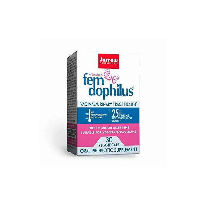 フェムドフィラス 女性用 Fem-Dophilus 30粒 乳酸菌 プロバイオティクス ジャロー フォーミュラ サプリ ビタミン 健康食品 【Jarrow Formulas Fem-dophilus 30 Vcaps】