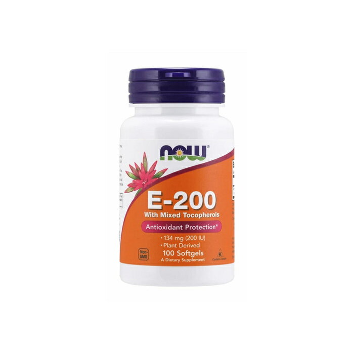 ビタミンE-200 100粒 200IU ビタミン サプリ サプリメント 健康サプリ ナウフーズ