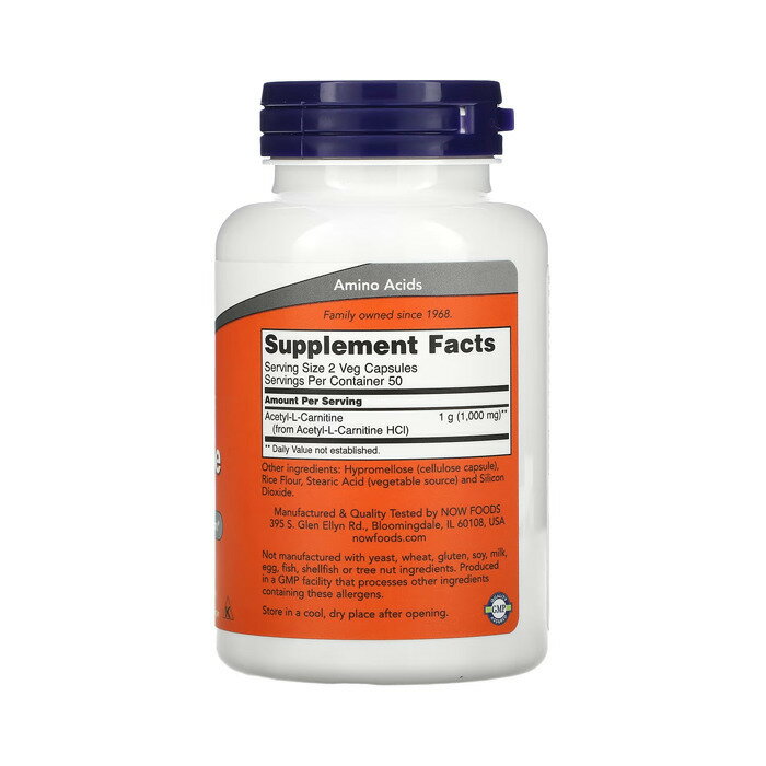 ��������-L����˥��� 500mg �٥����ץ��� 200γ �ʥ��ա��� �ʥ� �ӥ��ߥ� �Ӥ��ߤ� ���ץ� ���ץ���� ���ߥλ� ��������L-����˥����Now Foods Acetyl L-Carnitine 500mg, 200 Veg Capsules��