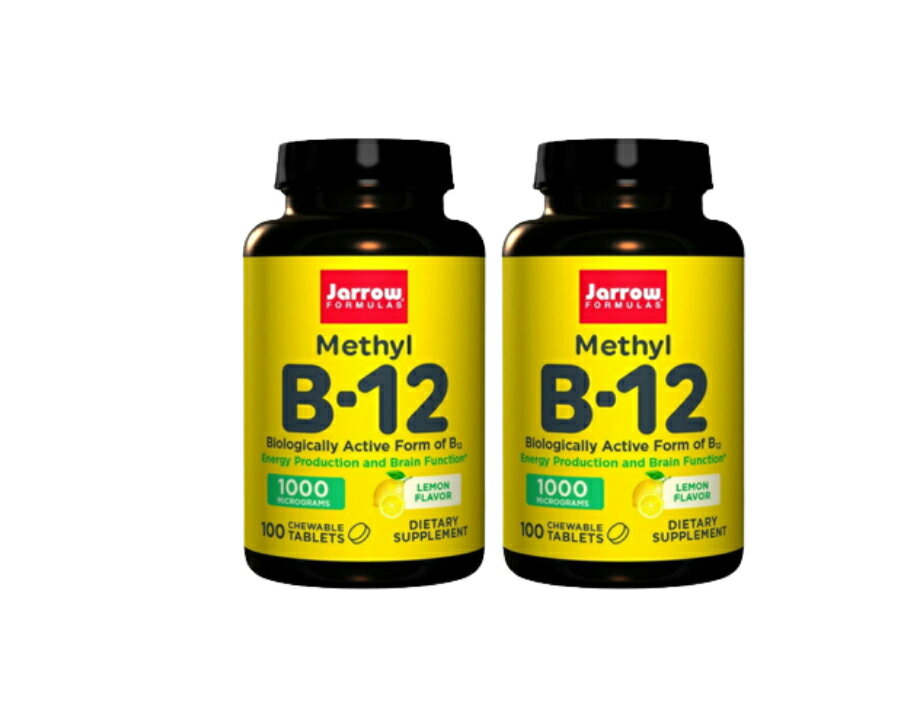 メチルコバラミン ビタミン B12 レモンフレーバー 1000mcg 100粒　サプリメント　びたみん ビタミン サプリ サプリメント ビタミンB12 ジャローフォーミュラズ　