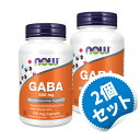 【お得な2個セット】 ギャバ ガンマアミノ酪酸 500 mg 100粒 びたみん ビタミン サプリ ナウフーズ 【Now Foods Gaba】