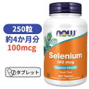 セレン セレニウム イースト フリー 100mcg 250粒 ビタミン びたみん サプリ ミネラル　ナウフーズ【NOW Foods Selenium Yeast Free 】