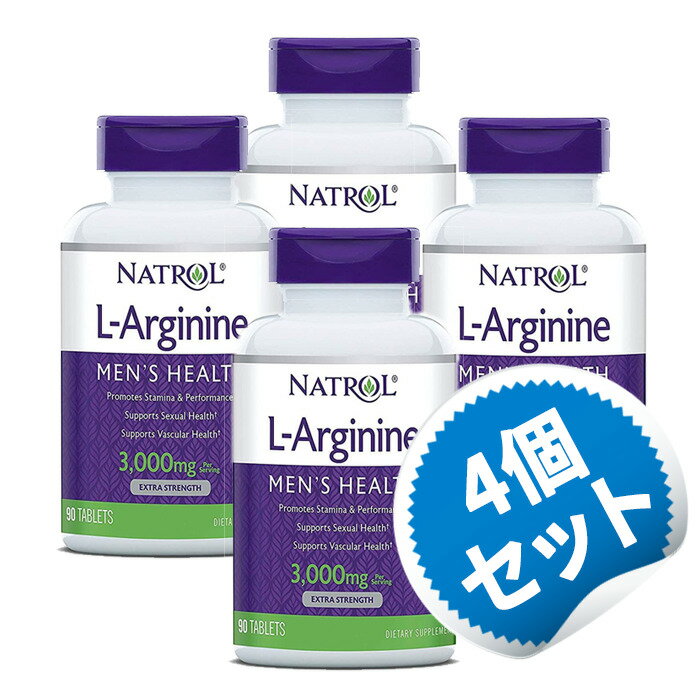 ڤ4ĥåȡL-륮˥ 3000mg3γ 90γ ֥å ʥȥ ץ 򹯥ץ ץ ưʪ 륮˥   ץ󥯥 ߥλ L륮˥ Natrol - L-Arginine 3000mg 90 Tablets