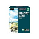 キューリグ K-CUP 120個 カークランド ブレックファストブレンド ライトロースト コーヒー 120個入り 【Kirkland Breakfast Organic Blend Light Roast Coffee】