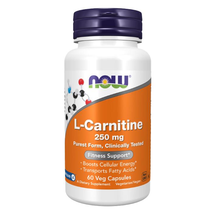 L カルニチン 250mg 60粒　サプリメント アミノ酸 L-カルニチン【Now Foods L-Carn...