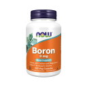 ナウフーズ ボロン(ホウ素) 3mg 250粒 カプセル 【Now Foods Boron 3mg, 250 Capsules】
