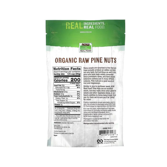 �ʥ��ա��� �ꥢ�� �ա��� �������˥å� ̵ź�� �� ���μ� �ѥ���ʥå� 227g ��NOW Foods Pine Nuts, Raw Organic, 8 oz��