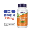 ナウフーズ ジンジャールート 根 エキス 250mg 生姜 90粒 【Now Foods Ginger Root Extract 250mg, 90 Veg Capsules】