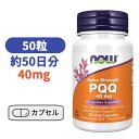 エクストラ ストレングス PQQ 40mg ベジ カプセル 50粒 ピロロキノリンキノン ビタミン サプリ サプリメント 健康サプリ【Now Foods Extra Strength PQQ 40mg】