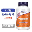 ユビキノール（還元型コエンザイムQ10） 100mg 120粒　CoQ10【Now Foods Ubiquinol 100mg 120 softgels】