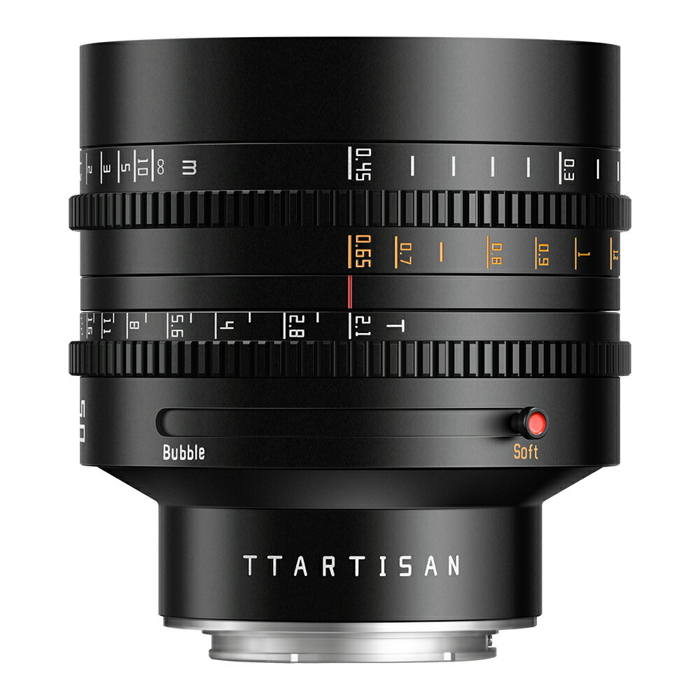 TTArtisan 50mm T2.1 シネマレンズ フルサイズ 二重ボケ ソフトボケ バブルボケ切り替え可能 ソニー E ニコン Z キャノン RF Lマウント対応 単焦点レンズ