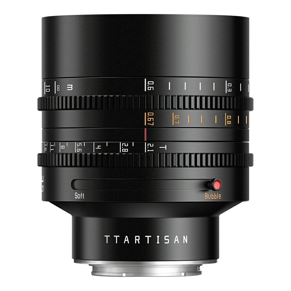 TTArtisan 85mm T2.1 シネマレンズ フルサイズ 二重ボケ ソフトボケ バブルボケ切り替え可能 ソニー E ニコン Z キャノン RF Lマウント対応 単焦点レンズ